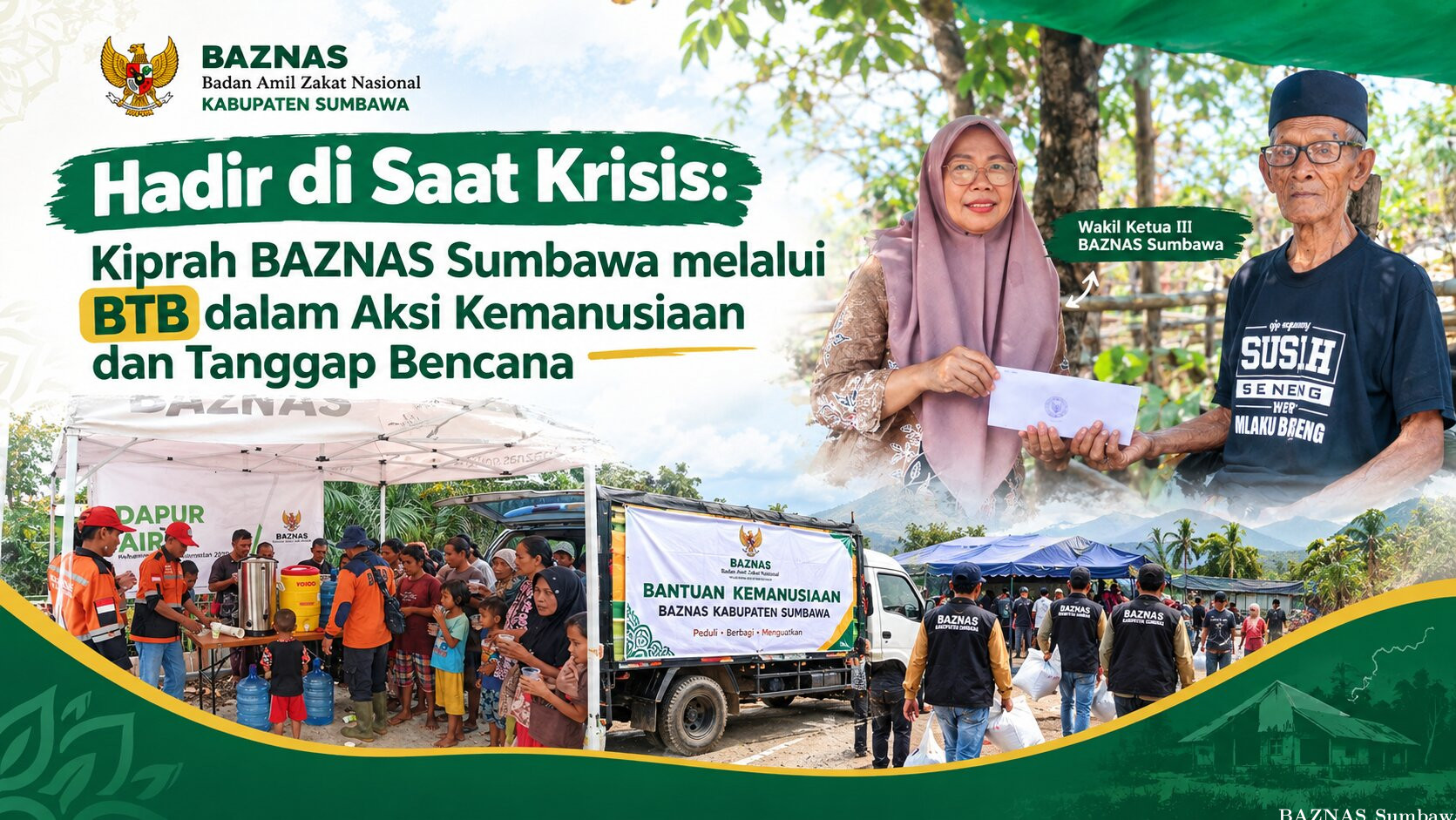 Hadir di Saat Krisis: Kiprah BAZNAS Sumbawa melalui BTB dalam Aksi Kemanusiaan dan Tanggap Bencana