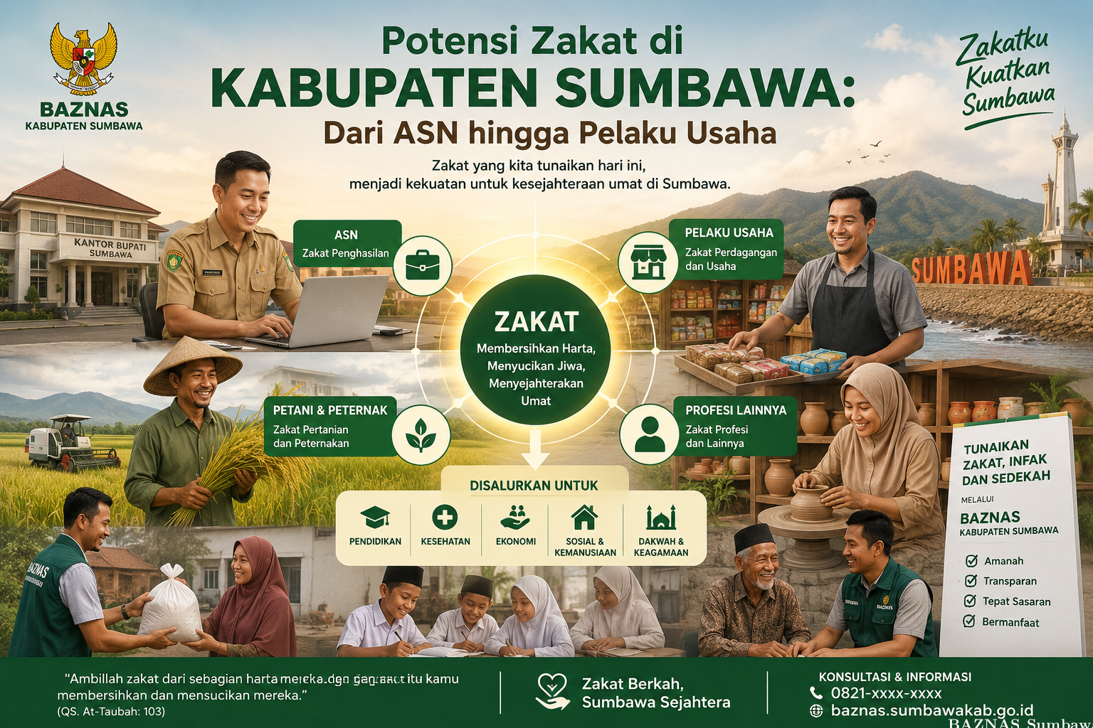 Potensi Zakat di Kabupaten Sumbawa: Dari ASN hingga Pelaku Usaha