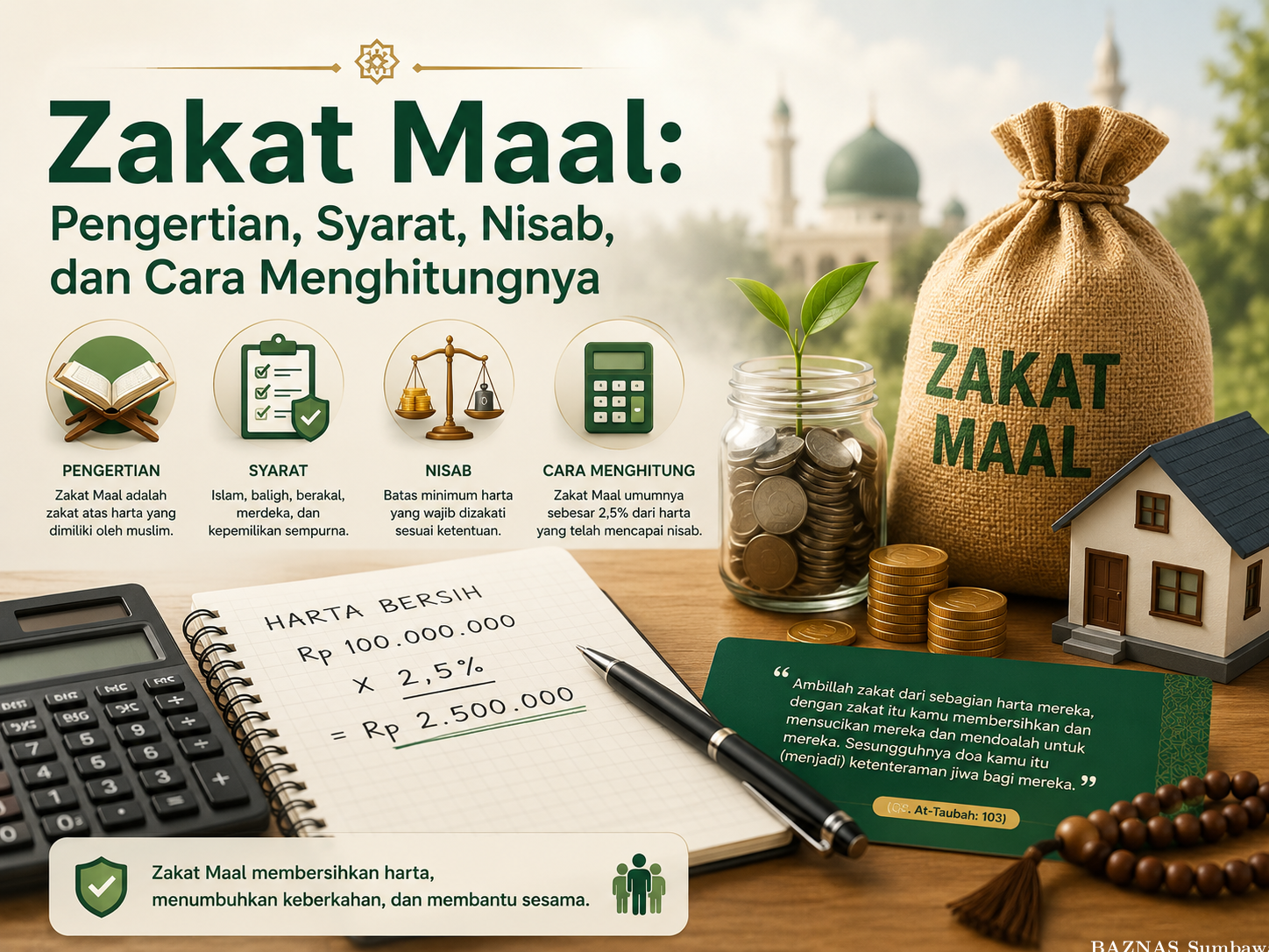 Zakat Maal: Pengertian, Syarat, Nisab, dan Cara Menghitungnya