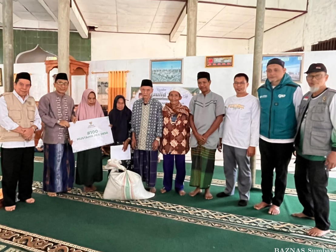 BAZNAS Sumbawa Jangkau Pelosok Baturotok, 100 Mustahik hingga Dusun Kaduk Terima Manfaat Zakat