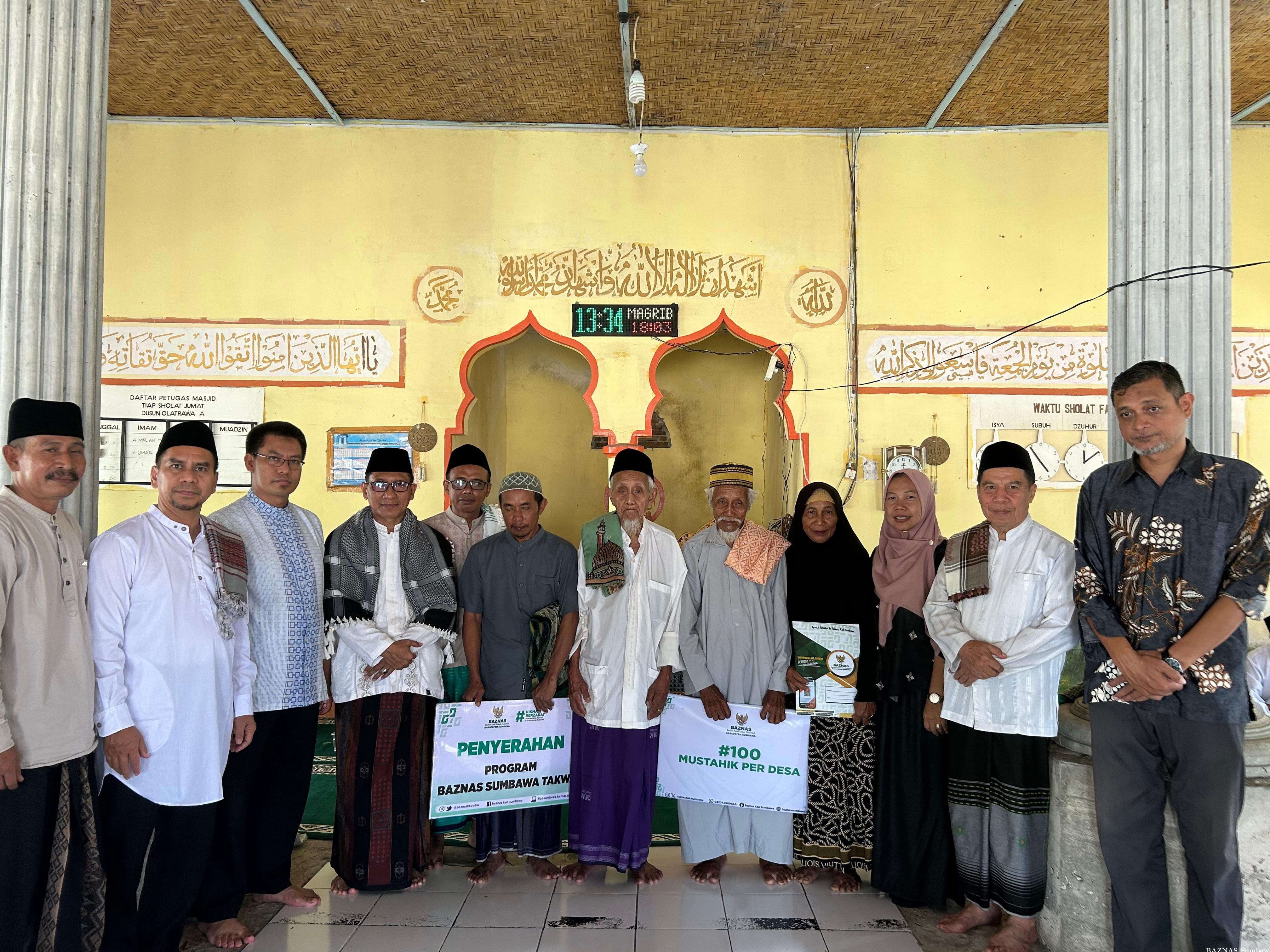 BAZNAS Sumbawa Perkuat Kepedulian Sosial, Program 100 Mustahik per Desa Mulai Menyentuh Warga Olat R