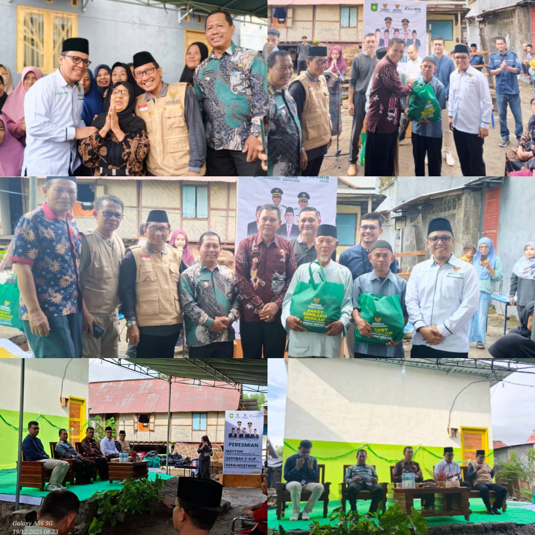 Bupati Sumbawa Resmikan 36 Unit Mahyani, Serahkan Bantuan Z-KUP dan Paket Sembako di Labuhan Sumbawa