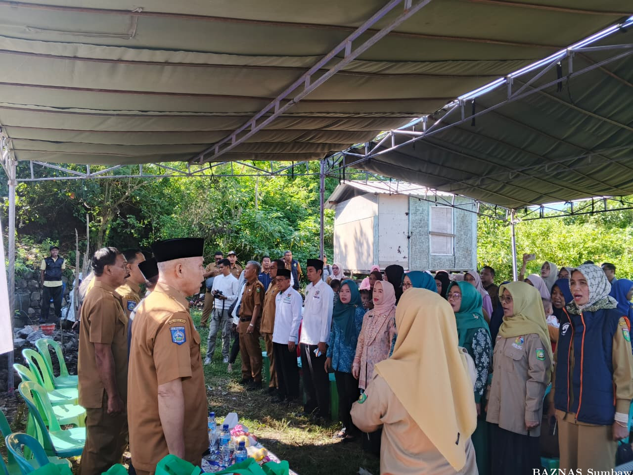 BAZNAS Sumbawa Hadiri Aksi Konvergensi Stunting dan Peletakan Batu Pertama Pembangunan Jamban Sehat 