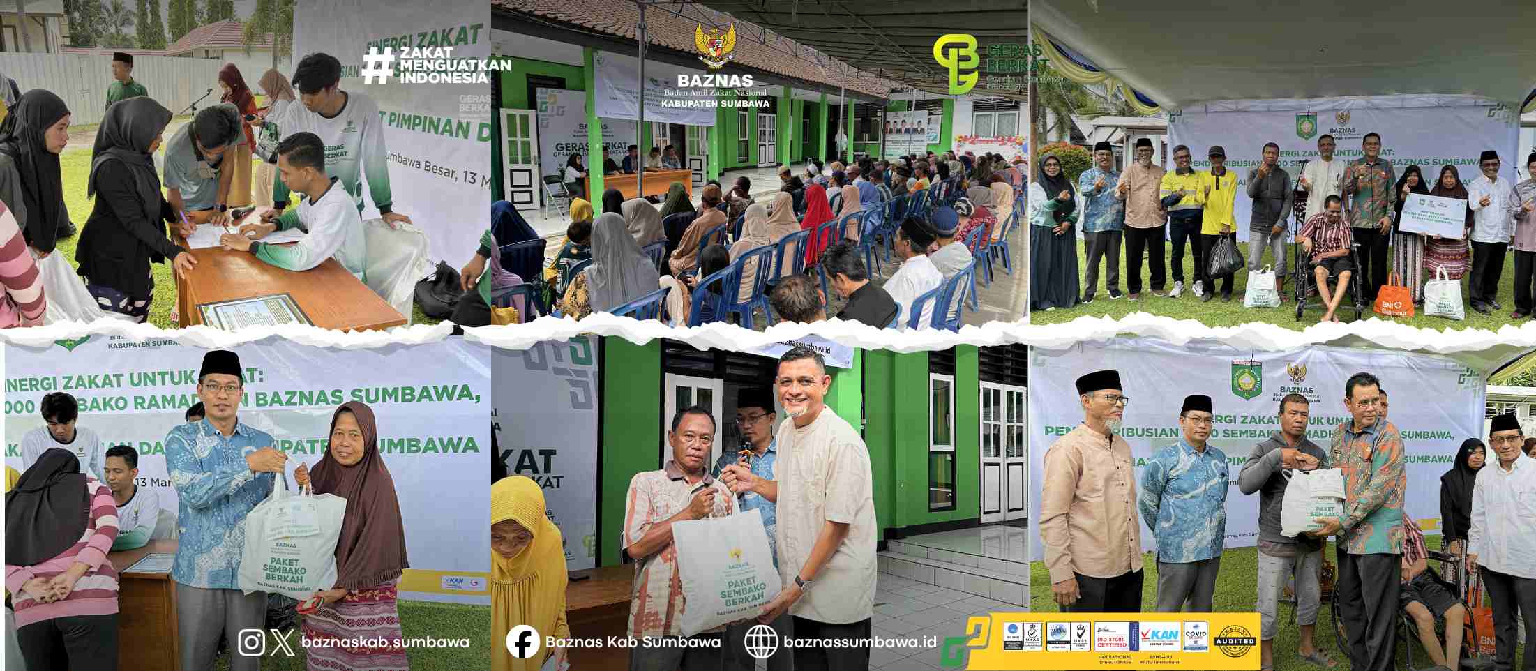 Penyaluran paket berkah BAZNAS