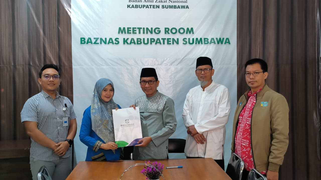Proses Penandatangan Perjanjian Kerjasama BAZNAS Sumbawa dengan BPJS Kesehatan